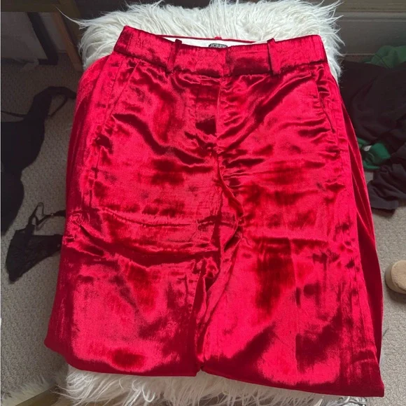 Petite Carolina pant in drapey velvet - Picture 3 of 5